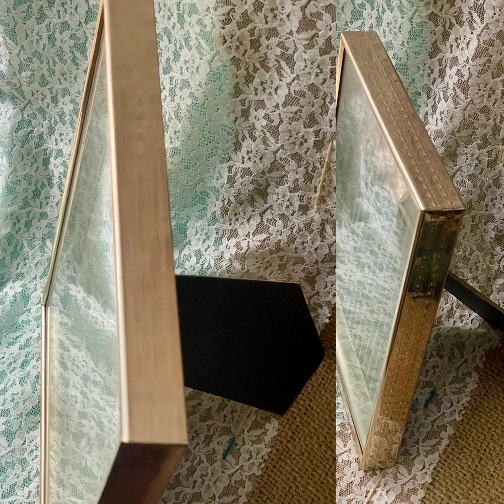 Vintage MCM Gold Shadow Box Picture Frames - Picture 2 of 4